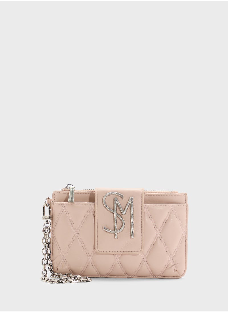 STEVE MADDEN Bchev2 Logo Quilted Wallet  - Image 1