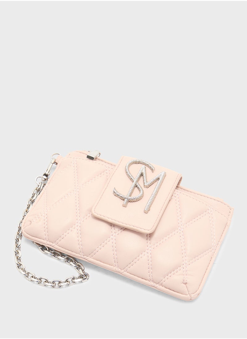 STEVE MADDEN Bchev2 Logo Quilted Wallet  - Image 3