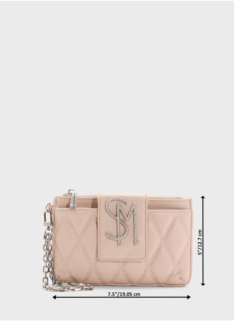 STEVE MADDEN Bchev2 Logo Quilted Wallet  - Image 5