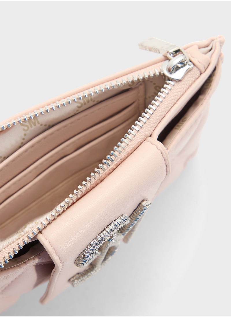 STEVE MADDEN Bchev2 Logo Quilted Wallet  - Image 4