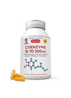 Andrew Lessman Coenzyme Q-10 200 mg 120 Capsules - Essential for Energy Production and Optimum Key Organ Function, Anti-Oxidant Support, Depleted by Aging, Plus B-Complex. Easy to Swallow Capsules  - Image 1
