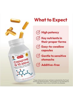 Andrew Lessman Coenzyme Q-10 200 mg 120 Capsules - Essential for Energy Production and Optimum Key Organ Function, Anti-Oxidant Support, Depleted by Aging, Plus B-Complex. Easy to Swallow Capsules  - Image 4