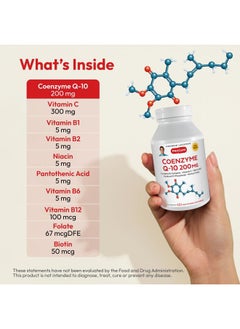 Andrew Lessman Coenzyme Q-10 200 mg 120 Capsules - Essential for Energy Production and Optimum Key Organ Function, Anti-Oxidant Support, Depleted by Aging, Plus B-Complex. Easy to Swallow Capsules  - Image 3