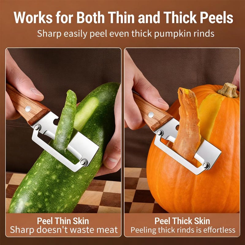 Multifunctional household fruit and vegetable peeler, extra thick stainless steel kitchen peeler, pineapple peeler. - Image 3