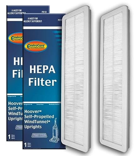 EnviroCare Replacement HEPA Filtration Vacuum Cleaner Filters made to fit Hoover Self-Propelled WindTunnel 2 filters - Image 1