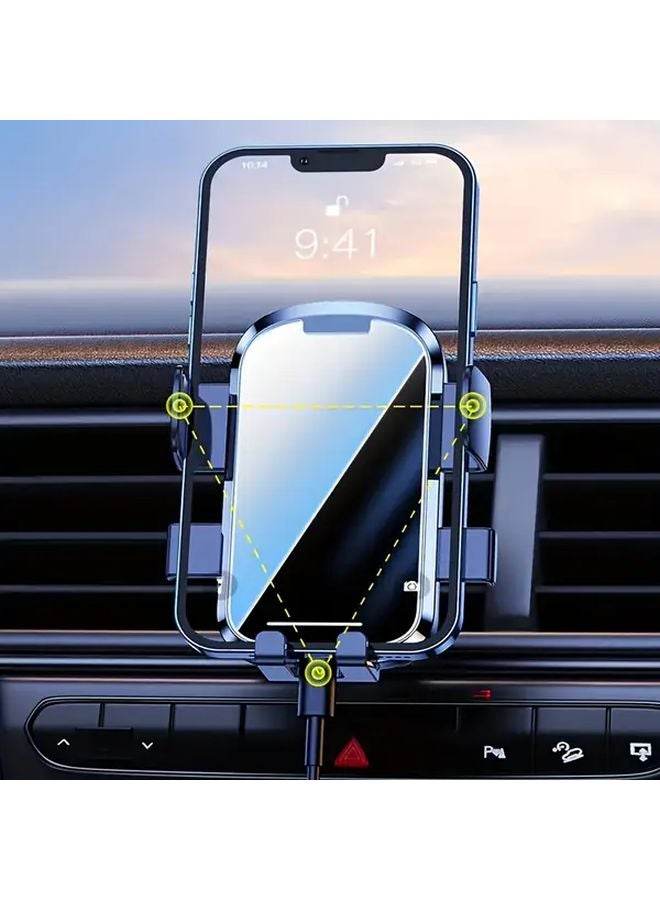 2pcs Universal Car Air Vent Phone Mount Adjustable 360 Rotation Holder for iPhone Android - Image 5