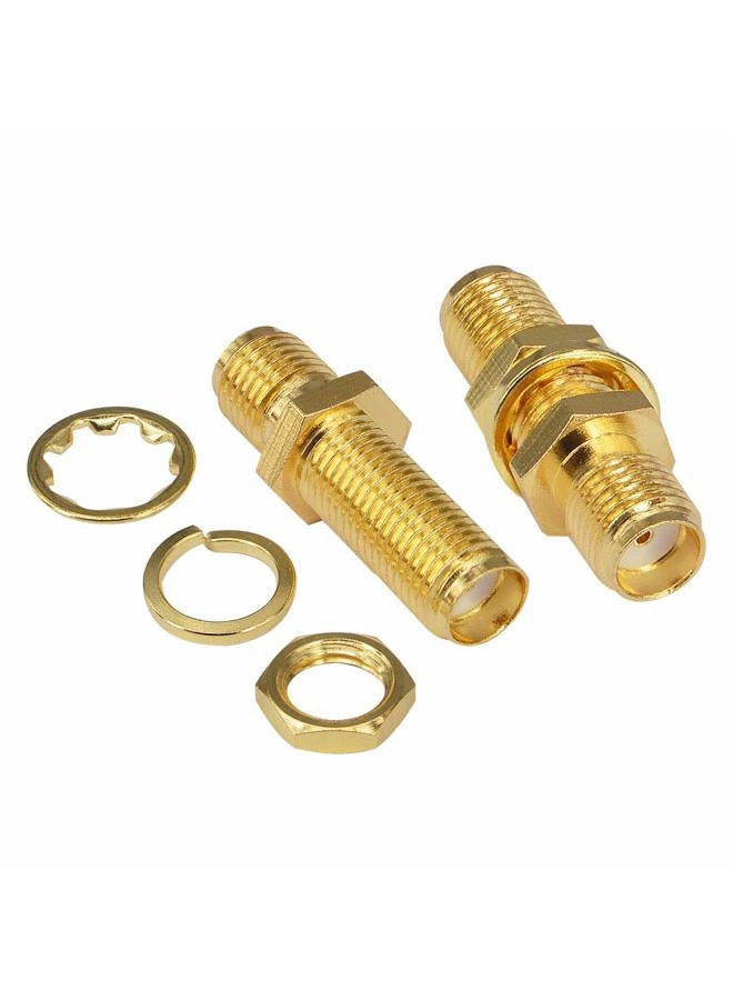 BOOBRIE SMA Socket Connector SMA Female Bulkhead Connector SMA Panel Chassis Mount Connector SMA Female to Female Barrel Adapter Antenna Jack Adapter for Wireless LAN Device Coax Cable,etc Pack of 10 - Image 5