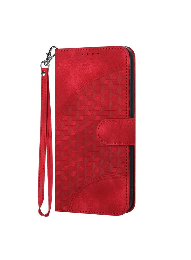 S-TOP Case For Samsung Galaxy M33 5G Global YX0060 Elephant Head Embossed Phone Leather Case with Lanyard - Image 2