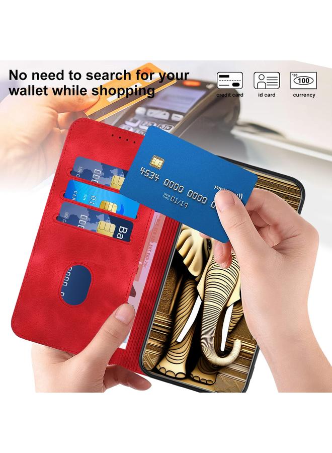 S-TOP Case For Samsung Galaxy M33 5G Global YX0060 Elephant Head Embossed Phone Leather Case with Lanyard - Image 5