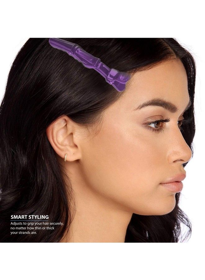 Deke Home Women Styling Hairclip Plastic Alligator Hair Sectioning Clips Durable Alligator Hair Clip With Nonslip Grip & Wide Gator Big Teeth For Easy Styling Thick/Thin (12Pack Colorful) - Image 5