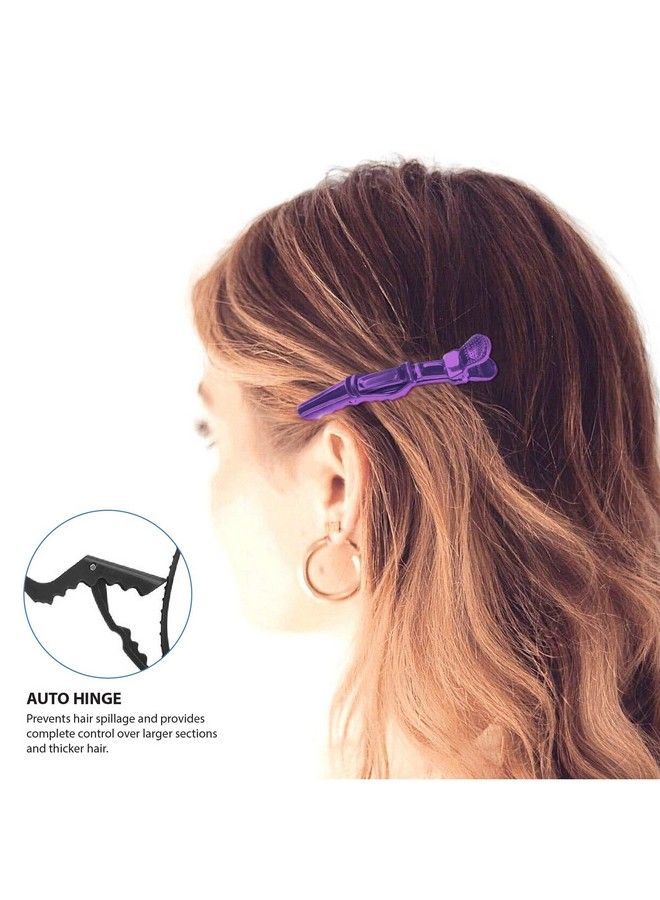 Deke Home Women Styling Hairclip Plastic Alligator Hair Sectioning Clips Durable Alligator Hair Clip With Nonslip Grip & Wide Gator Big Teeth For Easy Styling Thick/Thin (12Pack Colorful) - Image 4