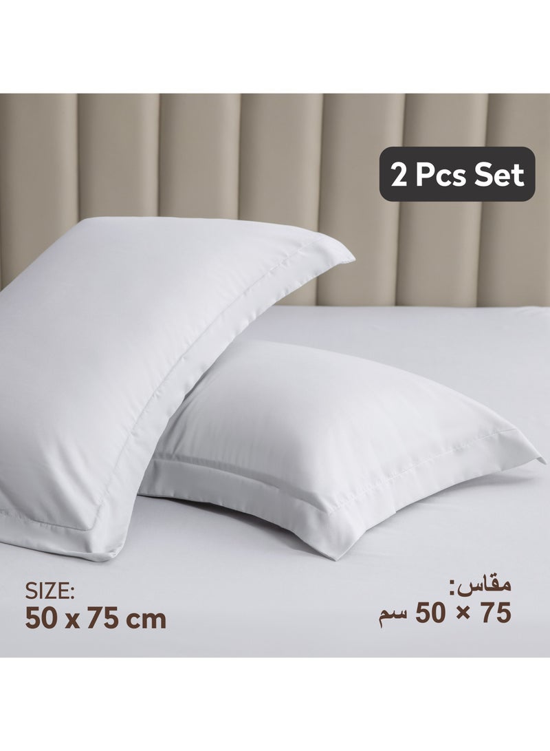 Donetella Standard Pillowcase Set of 2, Size 50x75 cm, Ultra Soft Brushed Microfiber, Envelope Closure, Durable, Wrinkle & Fade Resistant Pillow Covers  - Image 2