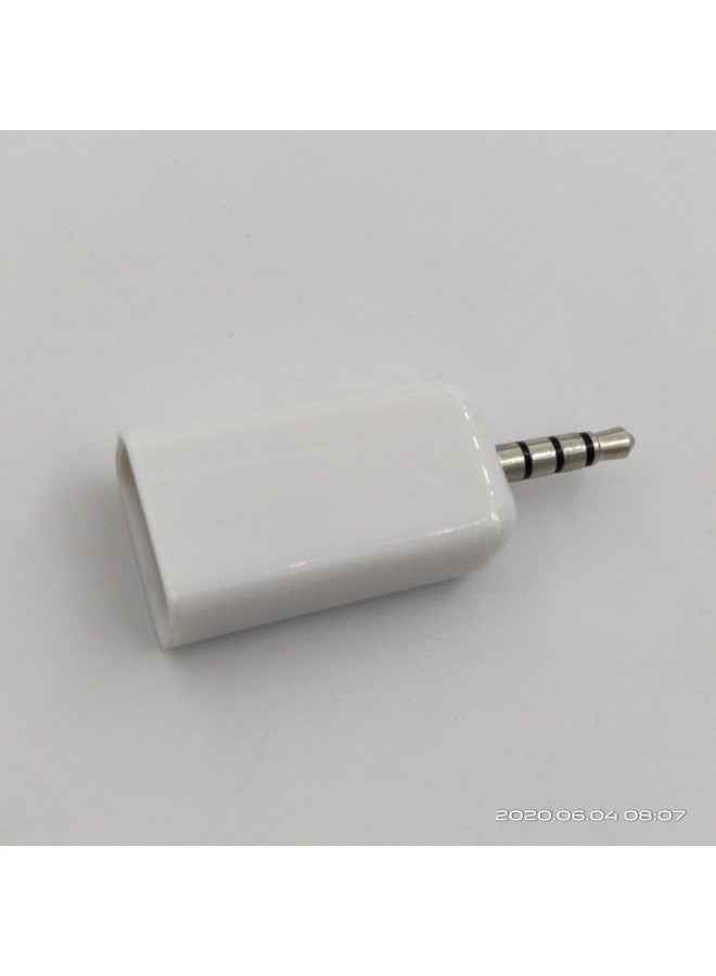 Aux To USB Car Car Aux Audio Adapter Plug U Disk USB Mother To 3.5 Car Mp3 Adapter-Color:White-Length:3.5 To USB Mother  - Image 3