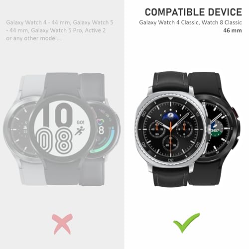 SupCares Military-Grade Gorilla Tempered Glass Screen Protector for Samsung Galaxy Watch 8 Classic and Samsung Galaxy Watch 4 Classic (46 mm) With Installation Kit | Transparent | Pack of 2 - Image 2