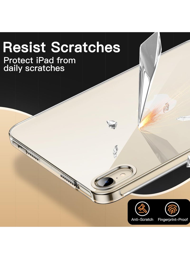 DUSALA Crystal Clear Protective Case For iPad mini (A17 Pro, 2024 Model, 7th Generation) / mini 6 (2021 Model, 6th Generation), Powerful Magnetic Attachment, Slim Trifold Stand Case, Durable Protection - Image 4