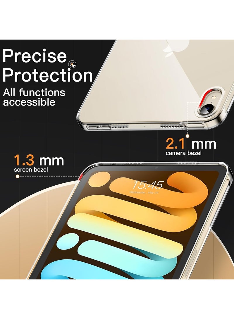 DUSALA Crystal Clear Protective Case For iPad mini (A17 Pro, 2024 Model, 7th Generation) / mini 6 (2021 Model, 6th Generation), Powerful Magnetic Attachment, Slim Trifold Stand Case, Durable Protection - Image 5