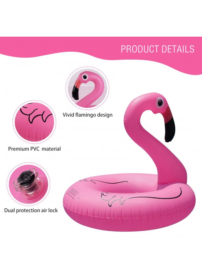 FlyfreeU FlyfreeU Flamingo Inflatable Pool Floats with Lights, Solar Powered Flamingo Pool Floats for Adults, 42 Inch Pool Float Lake Beach Floaty, Swimming Pool Float Raft Lounge for Adults Party Water Fun  - Image 3
