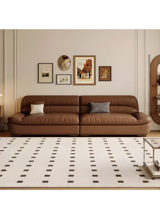 Comfynest أريكة مودرن أنيقة من الجلد البني من كومفينست - Image 1