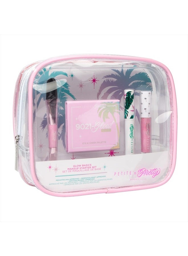 Petite 'N Pretty Petite 'n Pretty - "Amazon Exclusive" Glow Basics Makeup Starter Gift Set- Non Toxic, Natural Makeup Kit for Kids, Children, Tweens and Teens, Made in the USA  - Image 2