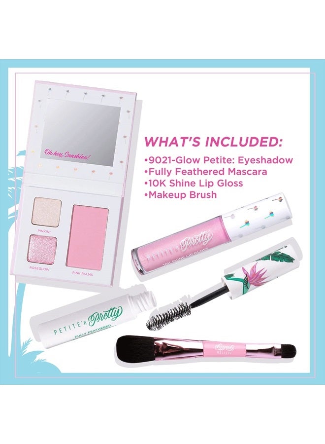 Petite 'N Pretty Petite 'n Pretty - "Amazon Exclusive" Glow Basics Makeup Starter Gift Set- Non Toxic, Natural Makeup Kit for Kids, Children, Tweens and Teens, Made in the USA  - Image 3
