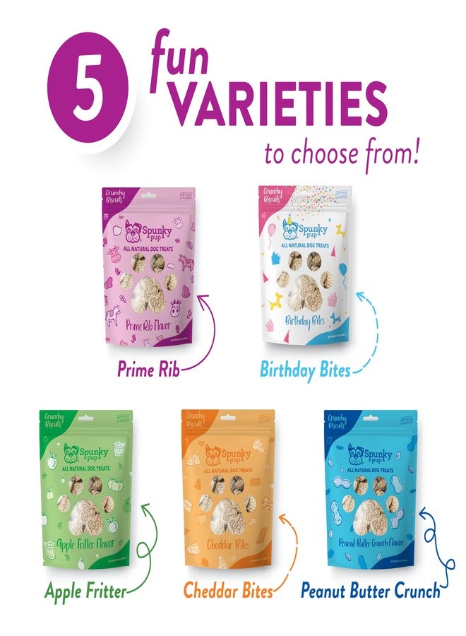 Spunky pup Every Day Biscuit Dog Treats - All-Natural, Handmade in USA, Perfect for Training or Snacking, 24 oz Resealable Pouch- Prime Rib Flavor - Image 5