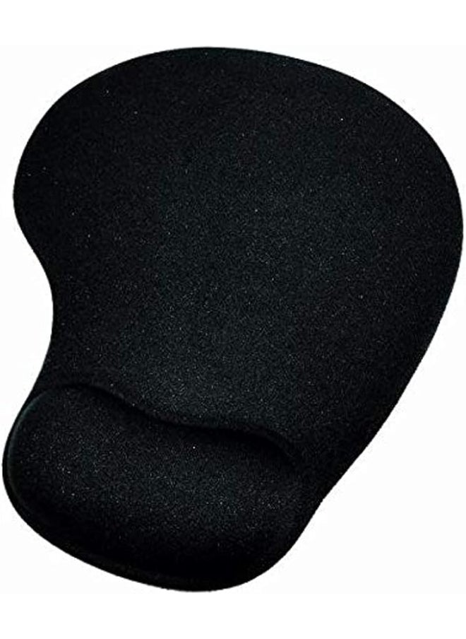 Generic - Ergonomic Mouse Pad with Gel Wrist Support – Pure Black – Comfortable and Non-Slip Design - Image 1