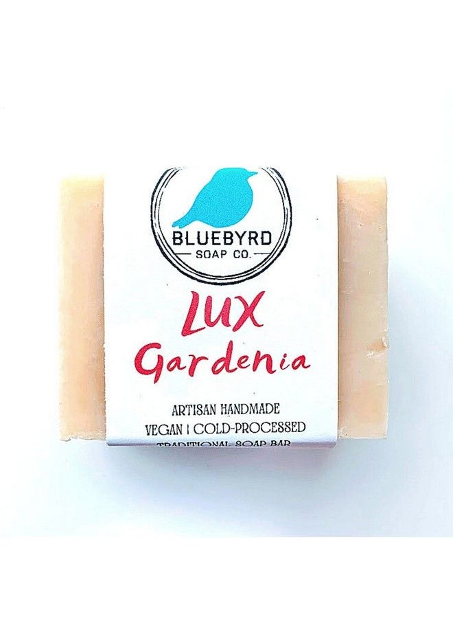 BLUEBYRD SOAP CO. Gardenia Floral Handmade Soap Bar For Women  Artisan Crafted Vegan Fragrance Body Soaps Made With Moisturizing Oils  Women’S Paraben Free Beauty Bar Gardenia  - Image 1