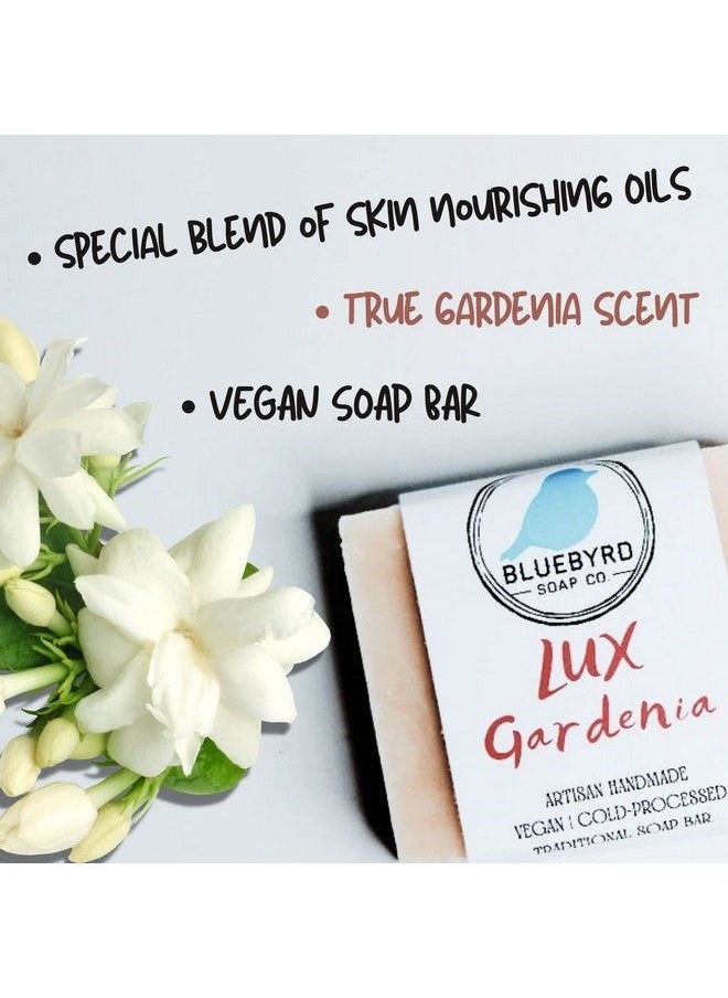 BLUEBYRD SOAP CO. Gardenia Floral Handmade Soap Bar For Women  Artisan Crafted Vegan Fragrance Body Soaps Made With Moisturizing Oils  Women’S Paraben Free Beauty Bar Gardenia  - Image 4