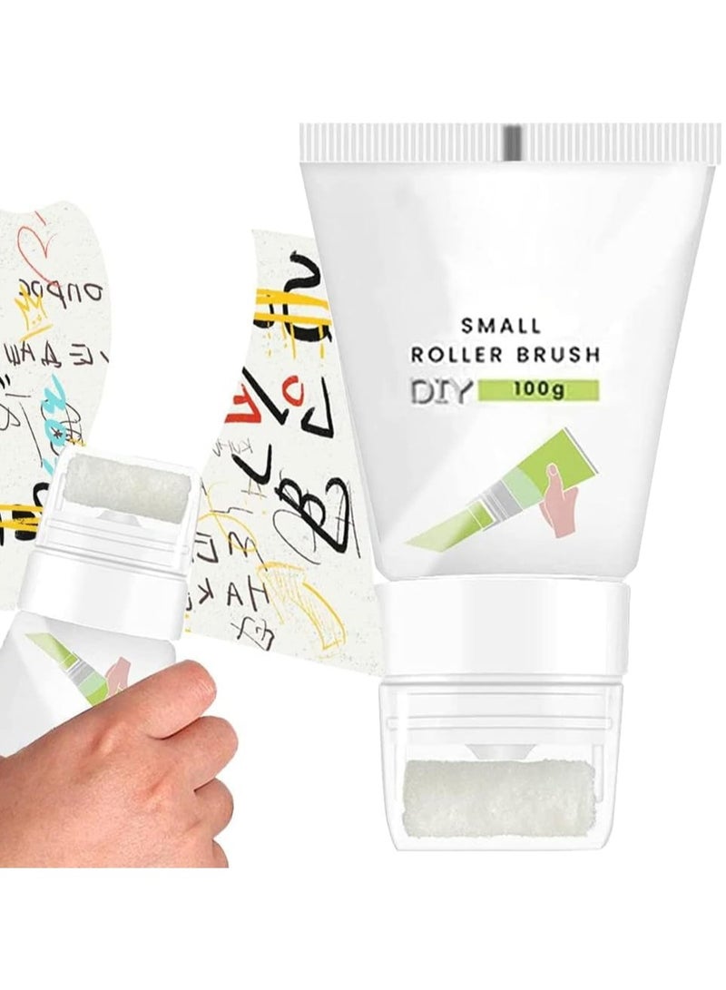 DubaiGallery فرشاة تصليح الجدران الصغيرة، أداة إصلاح الجدران الجديدة 2023 DIY، أداة إصلاح الجدران بفرشاة تصليح صغيرة، أسطوانة إصلاح الجدران لتلميع الجدران الداخلية للمكتب المنزلي - Image 2