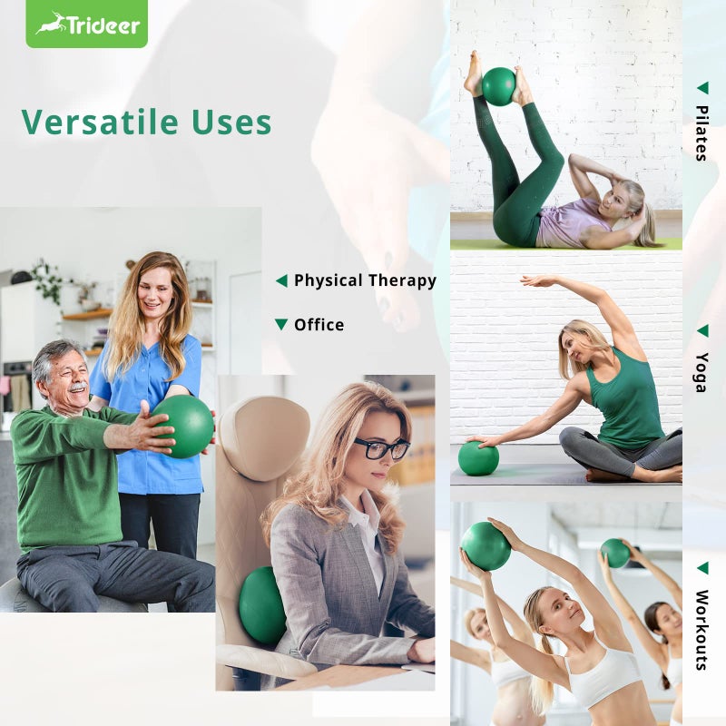 Trideer Trideer Exercise Balls Physical Therapy, 9 Inch Pilates Ball Between Knees for Physical Therapy, Mini Exercise Ball - Yoga Ball, Small Workout Balls for Core Strength and Back Support  - Image 5