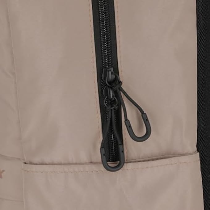 Demix Beige Backpack 15L  Lightweight WaterRepellent Daypack with Laptop Compartment Side Pockets and Front Zipper Ideal for Gym Office Travel and Everyday Use M - Image 5