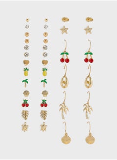 Claires Kids 20 Pack Tropical Fruit Earrings  - Image 1