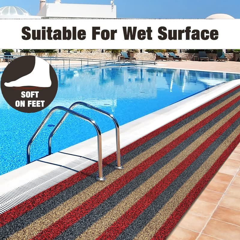 NESTPRIME Rubber Anti Slip Bathmat for BathroomKitchen Waterproof Anti Skid Mats for Home EntranceLiving Room RugsFloor Mats for Home Office Multipurpose Use 2x6 Feet Multi - Image 3