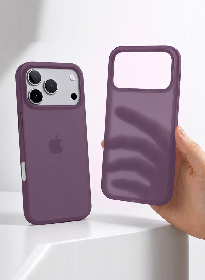 غطاء آير سكين مات متجمد لهاتف iPhone 17 Pro Max - غطاء خلفي أنيق فائق النحافة - أسود - Image 3