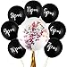 Motionchic 8 Pcs New Years Countdown Balloon 2026 36 12 Happy New Year Eve Party Decoration Balloon Kit with Golden Ribbon and Colorful Confetti Latex 2026 Countdown Party Decor Supplies - Image 2