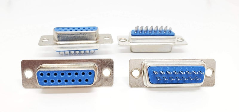 PC Accessories Connectors Pro 50 Pcs DB15 DSub 15 Pins Solder Cup Female Connector 50Pack - Image 2