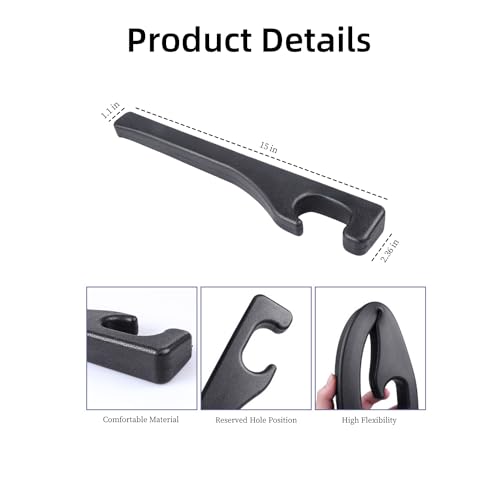 Hiseanllo Car Seat Gap Filler 2 Pack, Universal Fit PU Leather Car Seat Gap Plug to Fill The Gap Between Seat and Console, Car Seat Crevice Blocker Stop Things from Dropping - Image 3