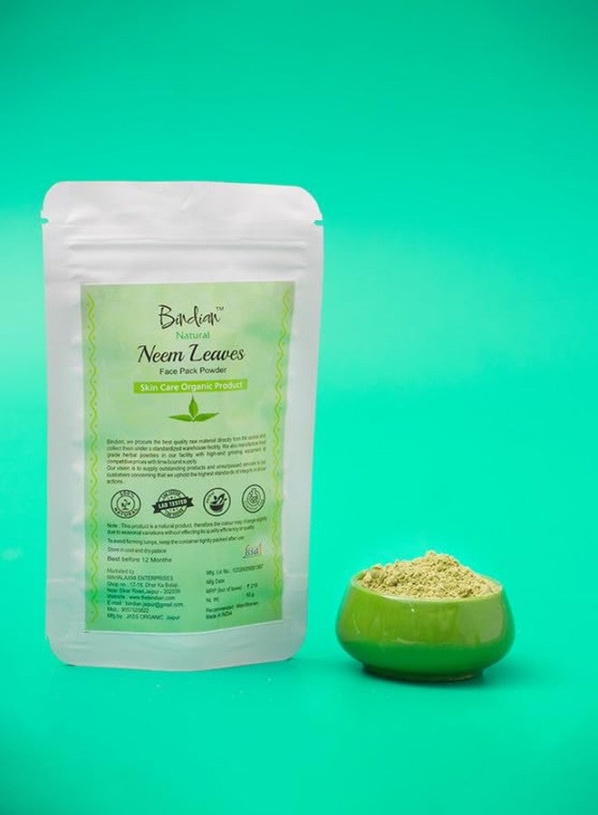 Bindian مسحوق النيم الهندي للرجال والنساء | مسحوق قناع الوجه الطبيعي (50 غرام) - Image 3