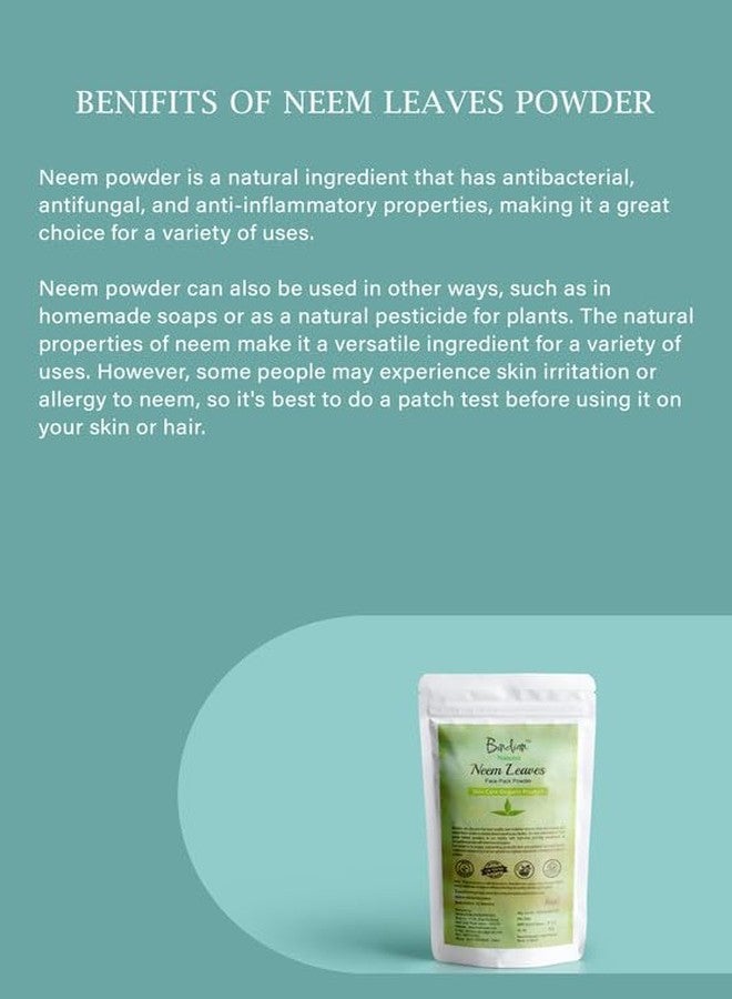 Bindian مسحوق النيم الهندي للرجال والنساء | مسحوق قناع الوجه الطبيعي (50 غرام) - Image 5