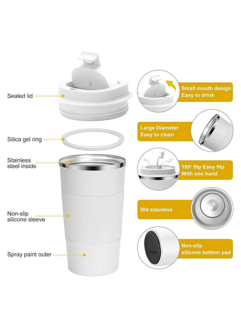 MODERN HOME 510ml Travel Mug Reusable Insulated Coffee Cup Vacuum Insulation Stainless Steel Thermal Coffee Mug for Hot And Cold Drinks - Image 2