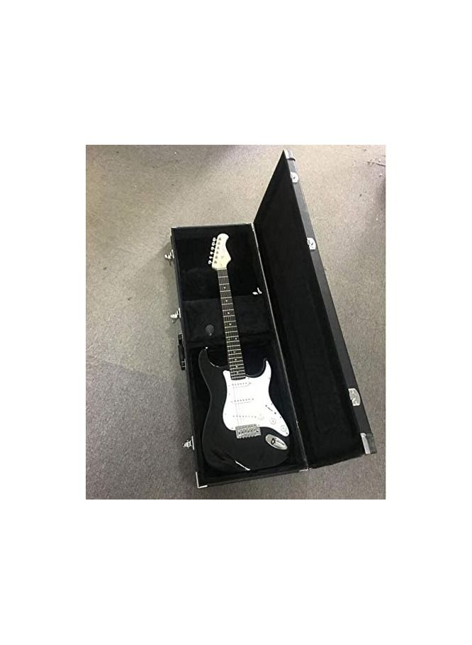 Megarya Electric Guitar Hard Shell Case Portable Square Guitar Case Hardshell for Standard Electric Guitars Black - Image 3