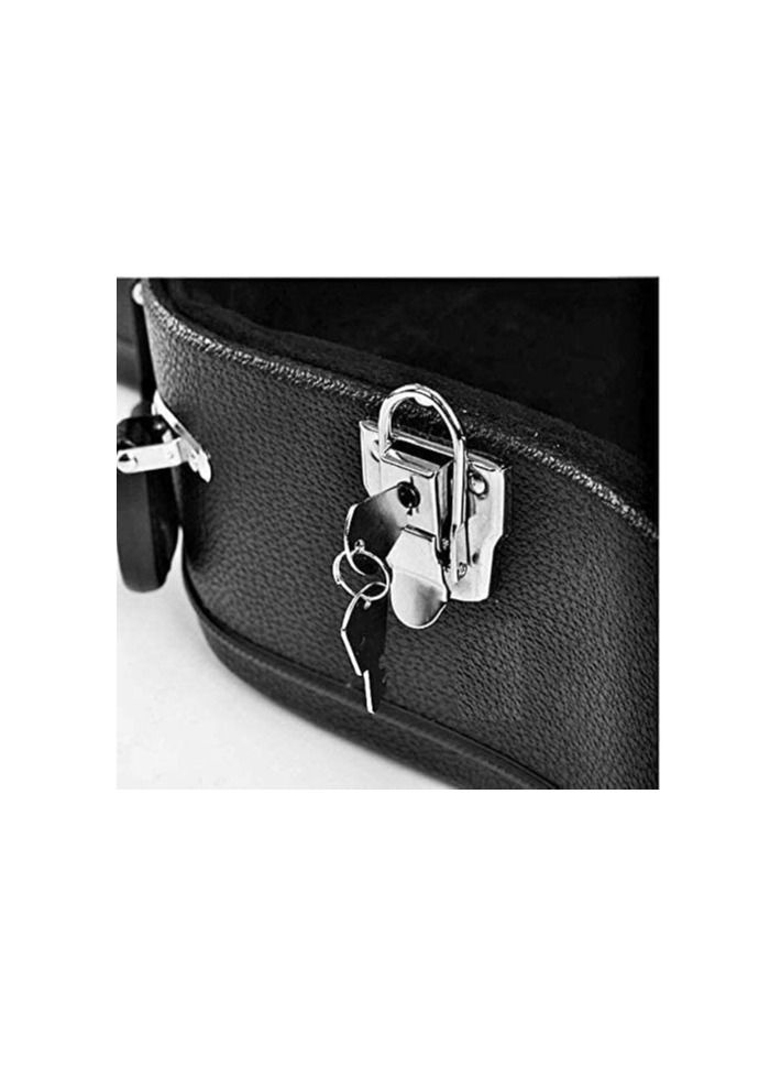 Megarya Electric Guitar Hard Shell Case Portable Square Guitar Case Hardshell for Standard Electric Guitars Black - Image 4