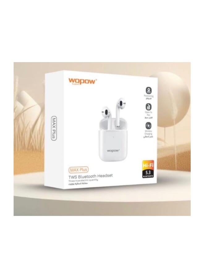 Wopow Wireless Earphone Wopow White - Image 1