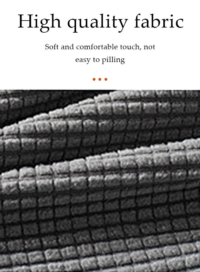 DUNISO Chair Cover,Office Chair Cover 1Pair Stretch Jacquard Office Computer Chair Seat Covers, Removable Washable Anti-dust Desk Chair Seat Cushion Protectors for Office Computer Chairs (Not chair Include) - Image 3