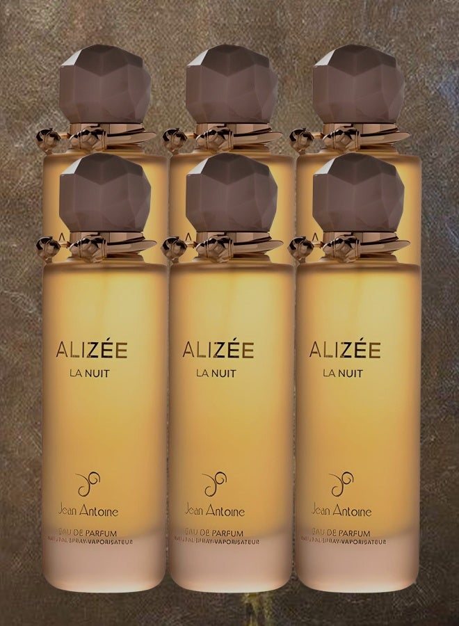 6 Pieces Alizee La Nuit Perfume For Women 100ml EDP