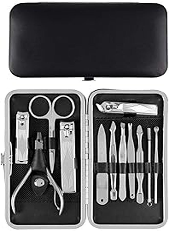 LEHSGY 12 in 1 Manicure Pedicure Set Stainless Steel Nail Clipper Kit Nail Care Set