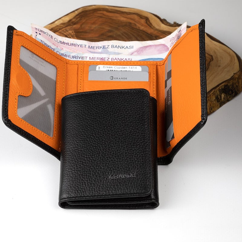 Grande 1414 Genuine Leather Magnetic Men's Wallet  - Image 2