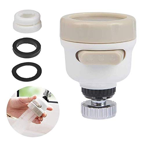 Ionix Tap Extension for Kitchen Sink, Kitchen Tap Extender, Sink Tap Extension for Kitchen, Kitchen Faucets for Sink with 3 Spray Mode, 2-Gear Adjustable, 360° Rotation Flexible Water Filter Nozzle - Image 1