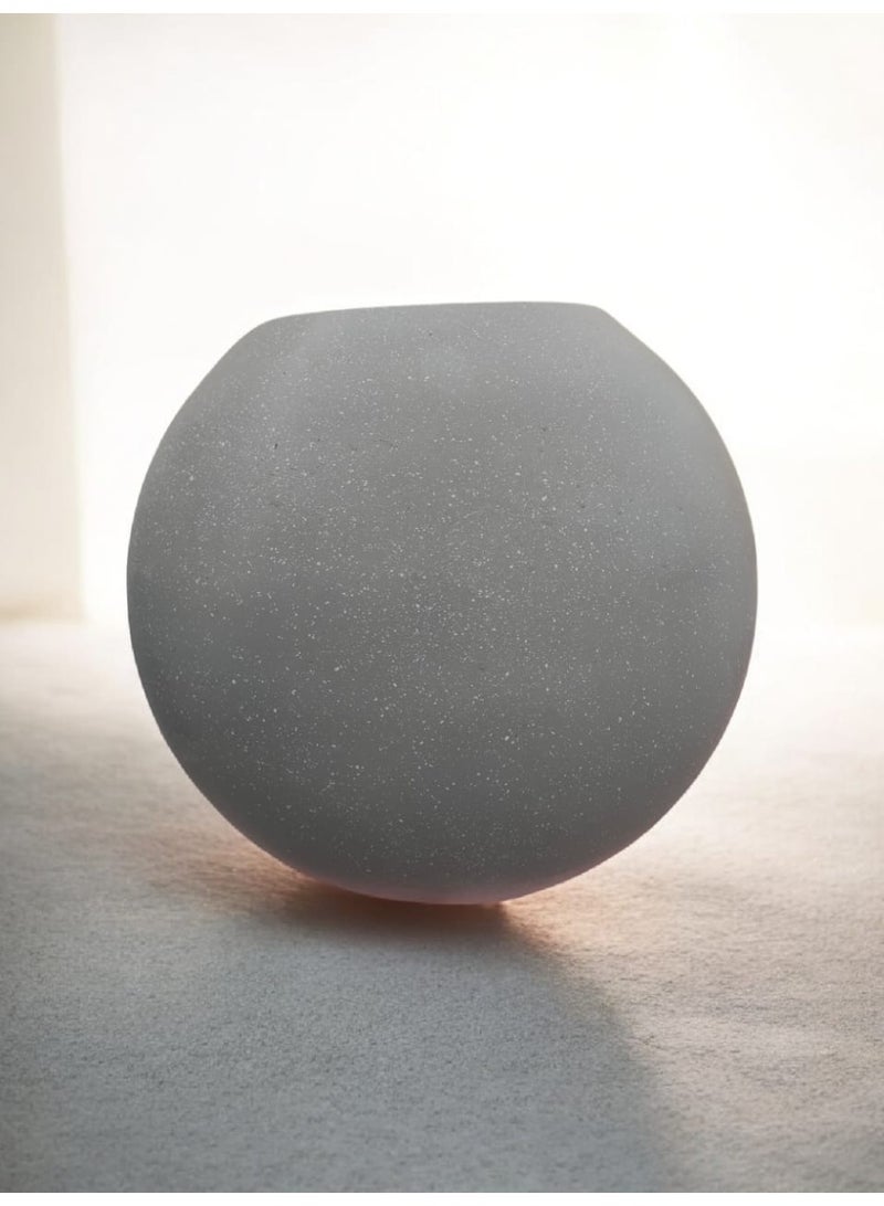 color zone pottery Indoor and outdoor planters with a sturdy and durable construction, ideal for larger plants. Prevents discoloration and cracking caused by sun exposure. Waterproof, sun-resistant, and weather-resistant. Fiber, 25 cm - Gray - Image 2