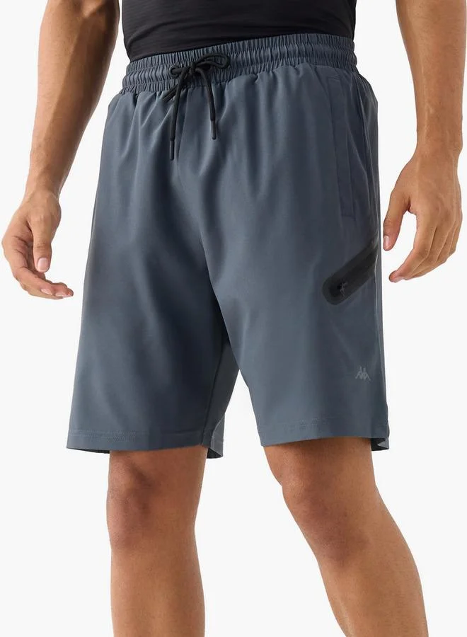 Kappa Kappa Pocket Detail Shorts with Drawstring Closure